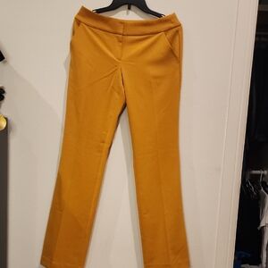 New York & Company Mustard Yellow Dress Pants